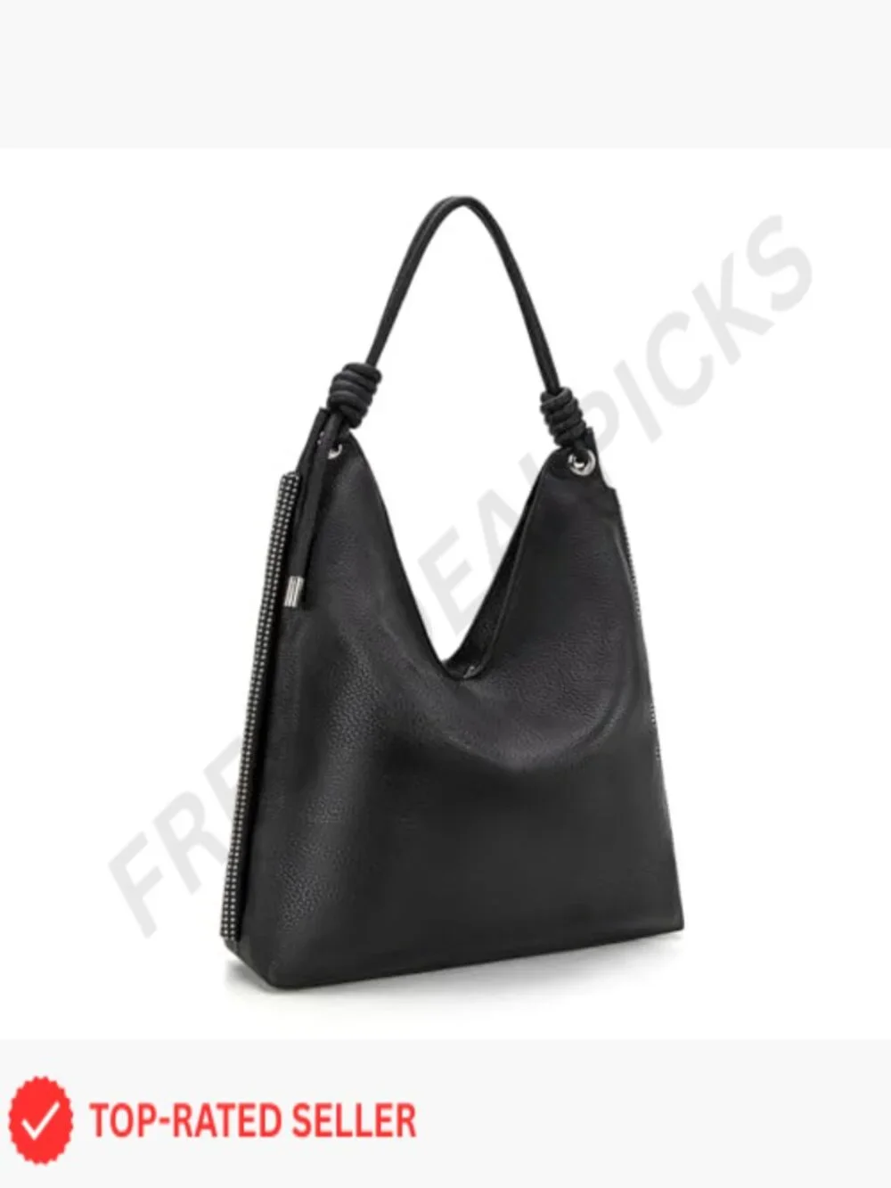 Hobo Bag Soft Slouchy PU Leather Top Handle Shoulder Purses Handbag with Knot